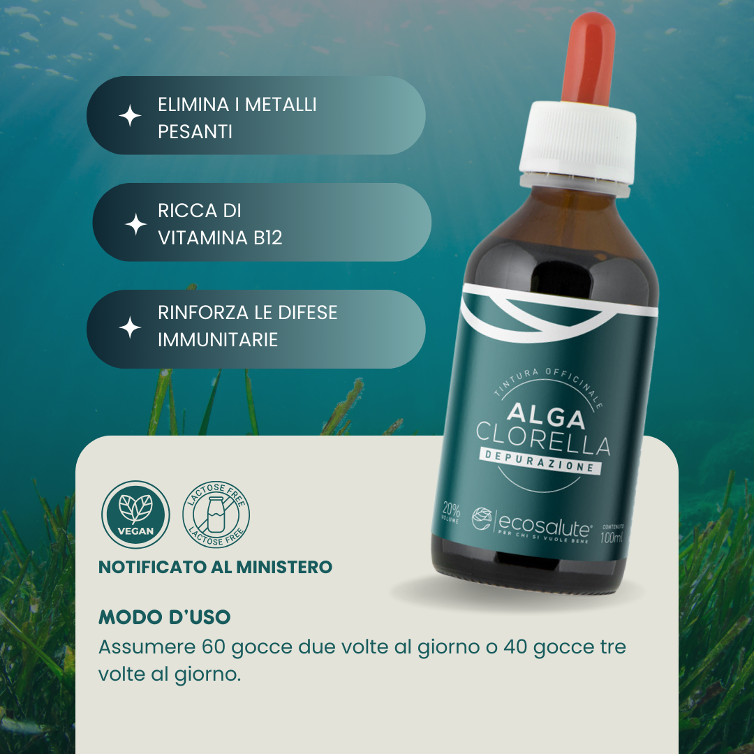 ALGA CLORELLA TINTURA OFFICINALE Ecosalute