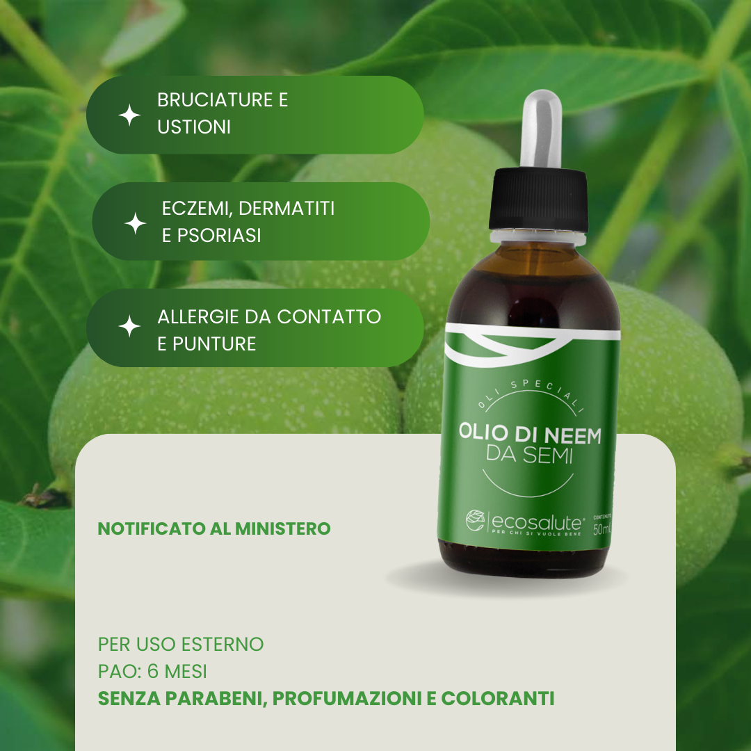 OLIO DI NEEM DA SEMI Ecosalute