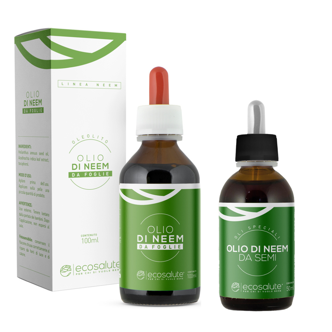 Pacchetto SET OLIO DI NEEM + FOGLIE Ecosalute